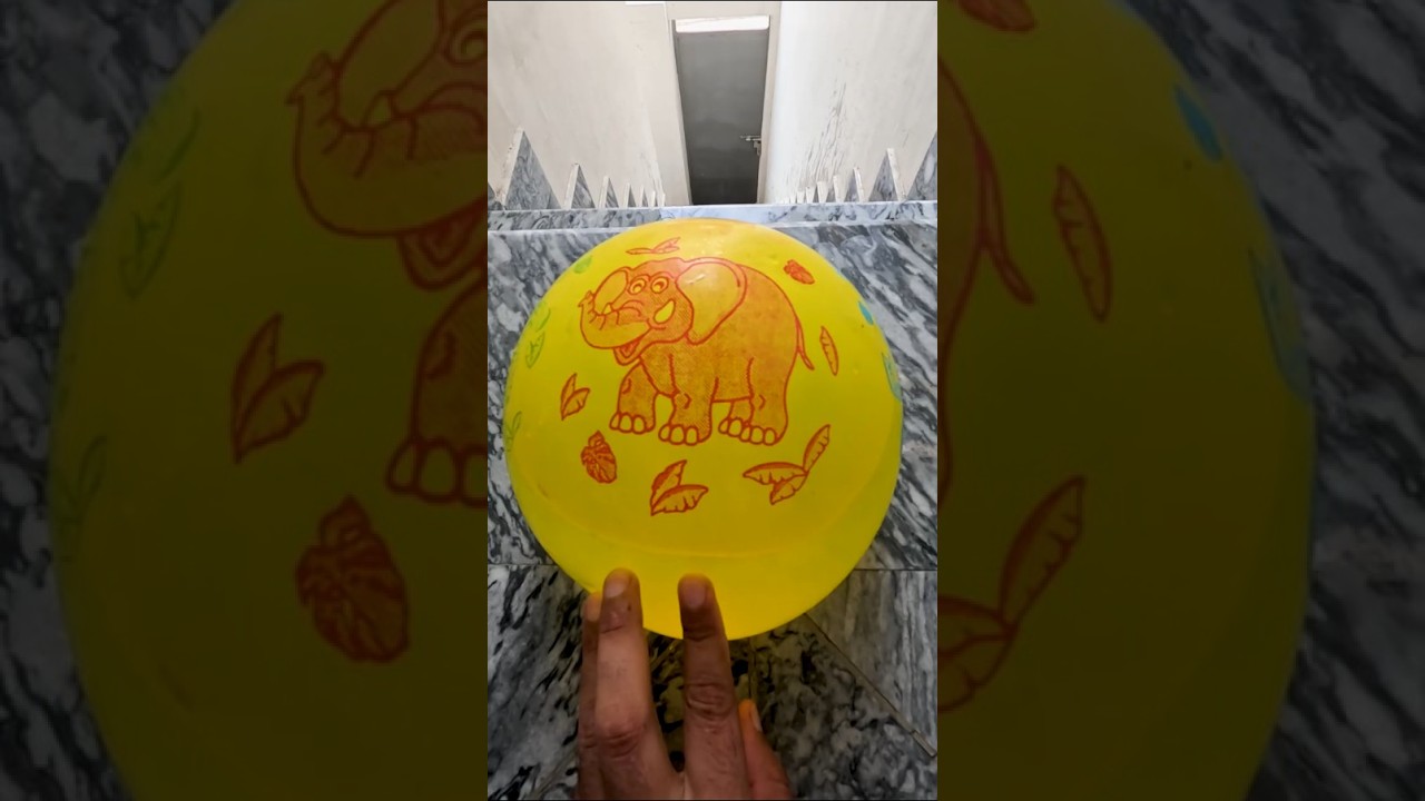 POV: The Elephant Balloon Couldn’t Survive the Fall 🐘💥 | ASMR Water Drop