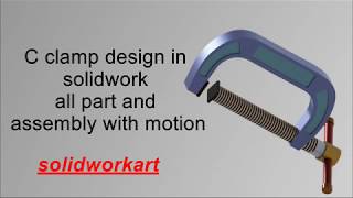 C clamp design in solidwork