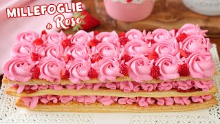 MILLEFOGLIE di ROSE Senza Uova - di Pasta Sfoglia - Ricetta Facilissima