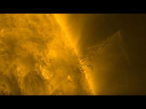 Вражаюча сонячна опуклість, зафіксована Solar Orbiter ESA