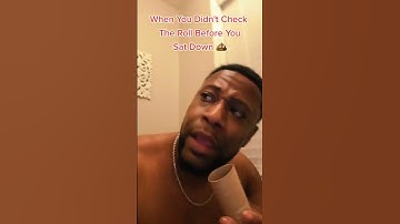 WHEN YOU REALIZE THE TOILET PAPER ROLL IS EMPTY!!! 😳😭🤣 #theyates #comedy #shorts #funny #viral