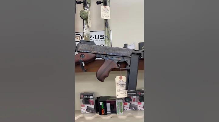 Auto-Ordnance Thompson 1927A-1 Deluxe 45 ACP 16.5″ Finned Barrel Walnut/Case Hardened/Blued Finish