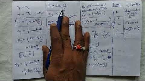 DSP(ECE/EEE) - PROBLEM ON BILINEAR TRANSFORMATION TECHNIQUE PART1