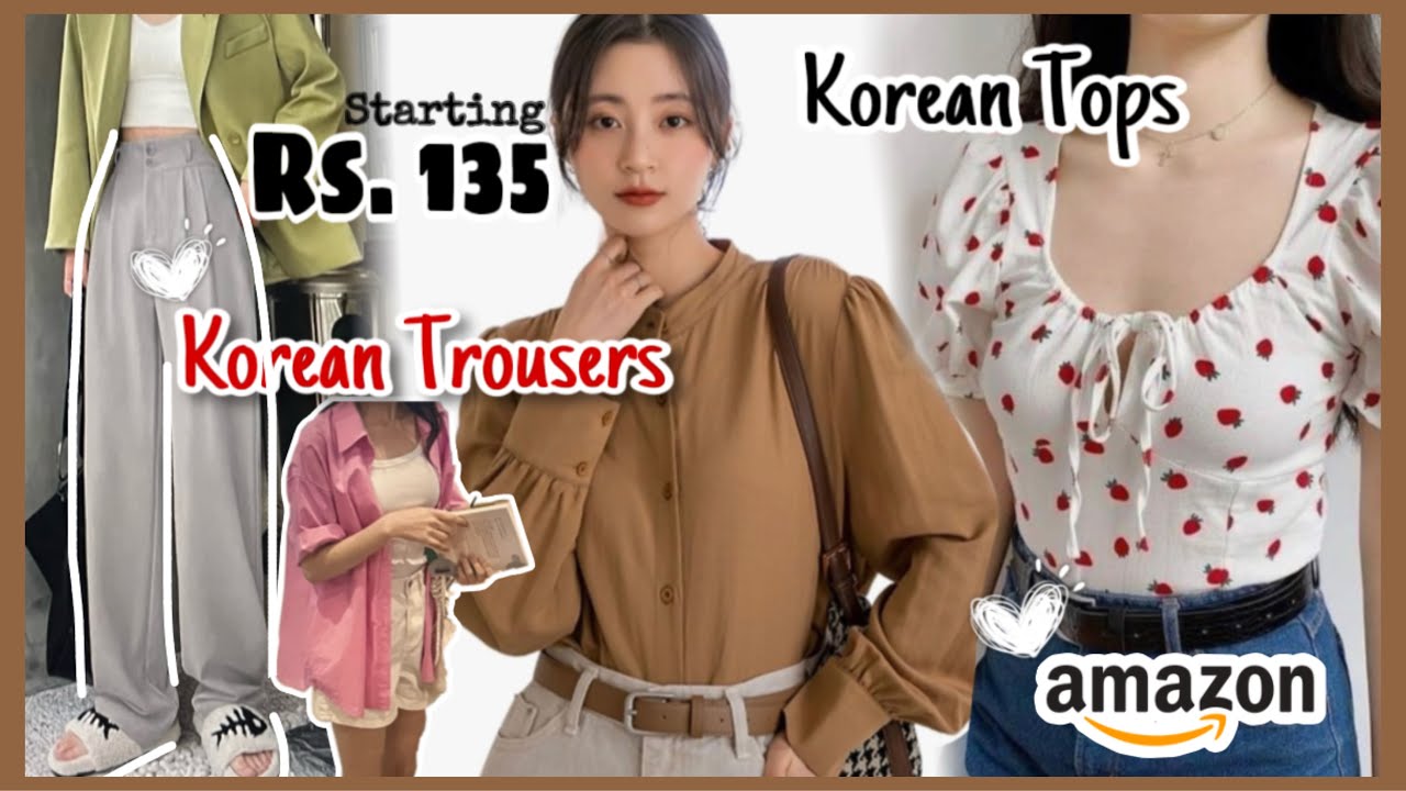 I found *Korean TROUSERS* & *Korean TOPS* on  🌷Starting Rs.135🌷Try  on HAUL