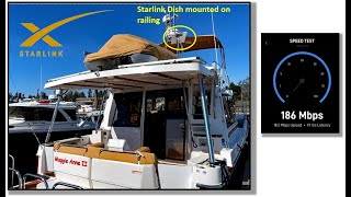 Starlink Satellite Dish installation on Ranger Tug R43
