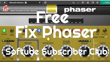 Free at the Softube Subscriber Club - Fix Phaser (No Talking)