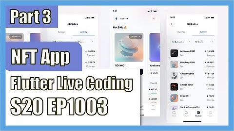 [Flutter] Flutter Live Coding EP1003 (NFT Marketplace App Part 3)
