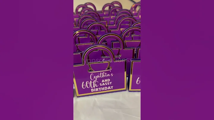 60th Birthday Party Favors