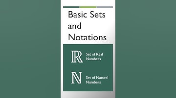 Basic Sets and Notations in Mathematics | Basic Sets in Mathematics | #shorts #mathematics