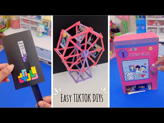 5 DIY - CUTE SCHOOL SUPPLIES - Paper Craft - DIY Mini Notebooks - girl  crafts -Back to School Crafts 