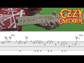 Ozzy - Shot in the Dark (guitar solo) lesson with tabs. Jake's secret pick/tap technique explained!