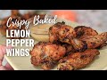 Crispy Baked Lemon Pepper Wings Recipe