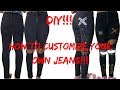 How to customize your own jeans | DIY!!! | FEMIFVSHION