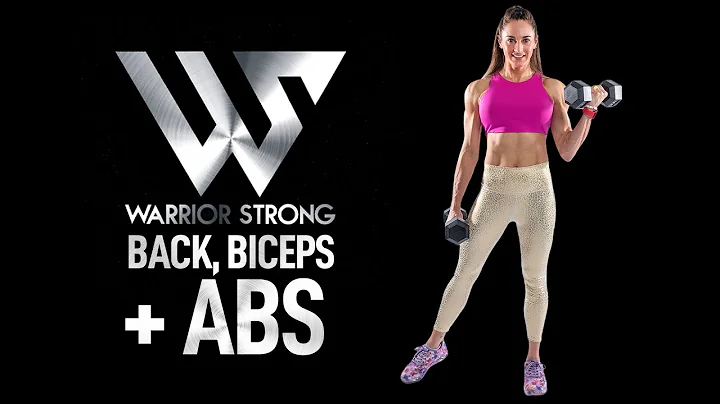 Back, Biceps & Abs Workout: Warrior Strong - Day 29 | Lady Warrior