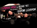 I Miss You Blink 182 guitar lesson with chords by GV
