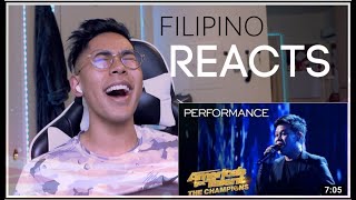 FILIPINO REACTS Marcelito Pomoy Sings "The Prayer" America's Got Talent: The Champions