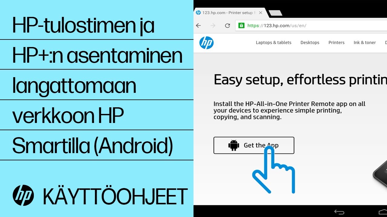 Update New HP-tulostimen ja HP+:n asentaminen langattomaan verkkoon HP Smartilla (Android) | @HPSupport
