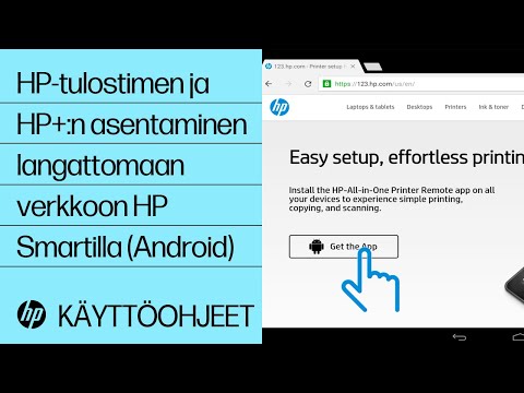 HP-tulostimen ja HP+:n asentaminen langattomaan verkkoon HP Smartilla (Android) | @HPSupport