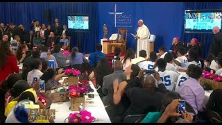 ⁣Discurso del Papa Francisco en escuela católica de Harlem