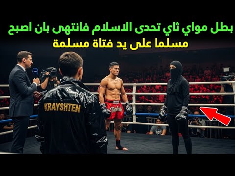 بطل مواي ثاي تحدى الاسلام فانتهى بان اصبح مسلما على يد فتاة مسلمة
