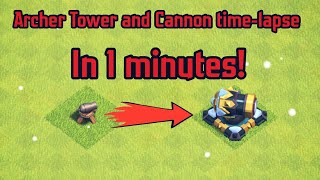 Peningkatan Cannon dan Archer Tower ke Level 19