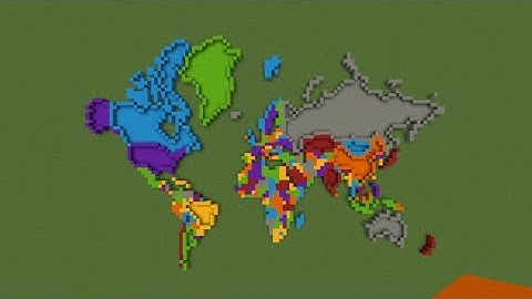 how to build a super small scale world map in minecraft part 2