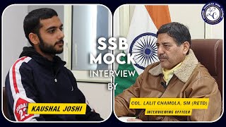 Best SSB Mock Interview By Col. Lalit Chomla Sir | India’s No1 Defence Academy  | CCDA