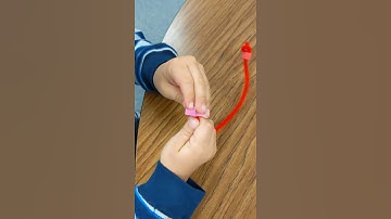 Stringing Foam beads on pipe cleaner
