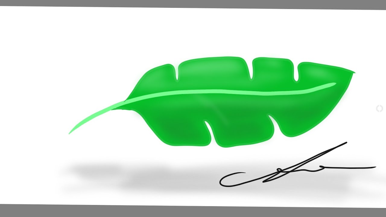 Menggambar Daun Pisang 3d Autodesk Sketbook Youtube