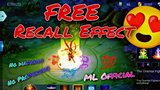 How to Get Free Recall Effect in Mobile Legends | Free Recall Effect in Mlbb [2023]