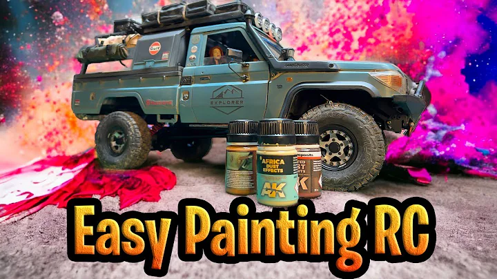 RC Scale Weathering - My simple Patina Easy Painting method on BRX01 Toyota LC70 Killerbody