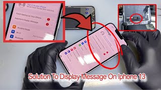 How to Fix Important Display Message  on iPhone 13