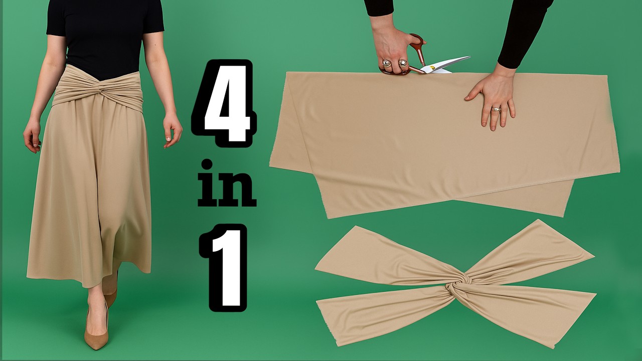 Сшейте эту очень простую юбку-чудо ❣️ Носите в 4 стилях