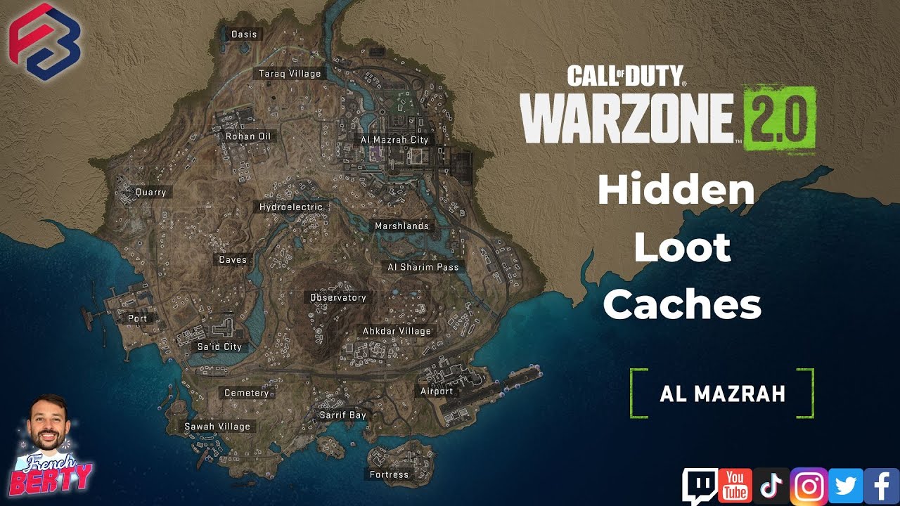 All hidden cache locations in Warzone 2.0 Al Mazrah