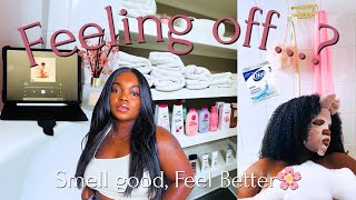 When You Feel Off... Do This 🫧 | PH Safe Bubble Bath Routine + Hygiene🚿 + Skincare🧖🏾‍♀️
