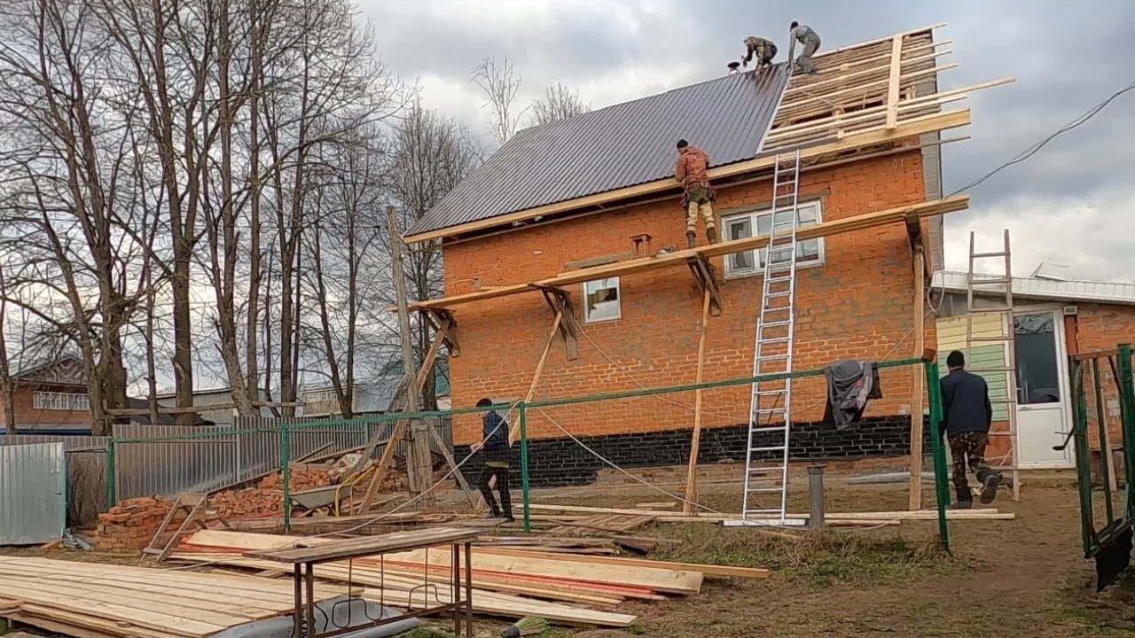 Замена кровли своими руками. Roof and cornices