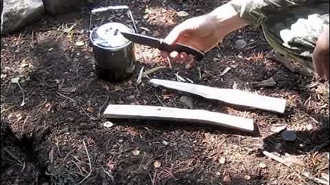 Fallkniven F1:  Fire, Fatwood, Feathersticks, and Food