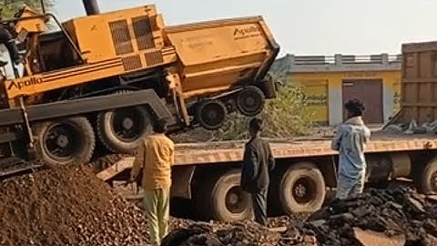 Apollo paver machine loading