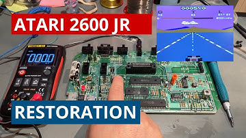 Atari 2600 jr with no audio, faulty paddles and joystick. Restoration and testing games