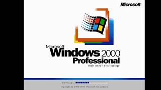 Windows 2000 VM in PCem timelapse