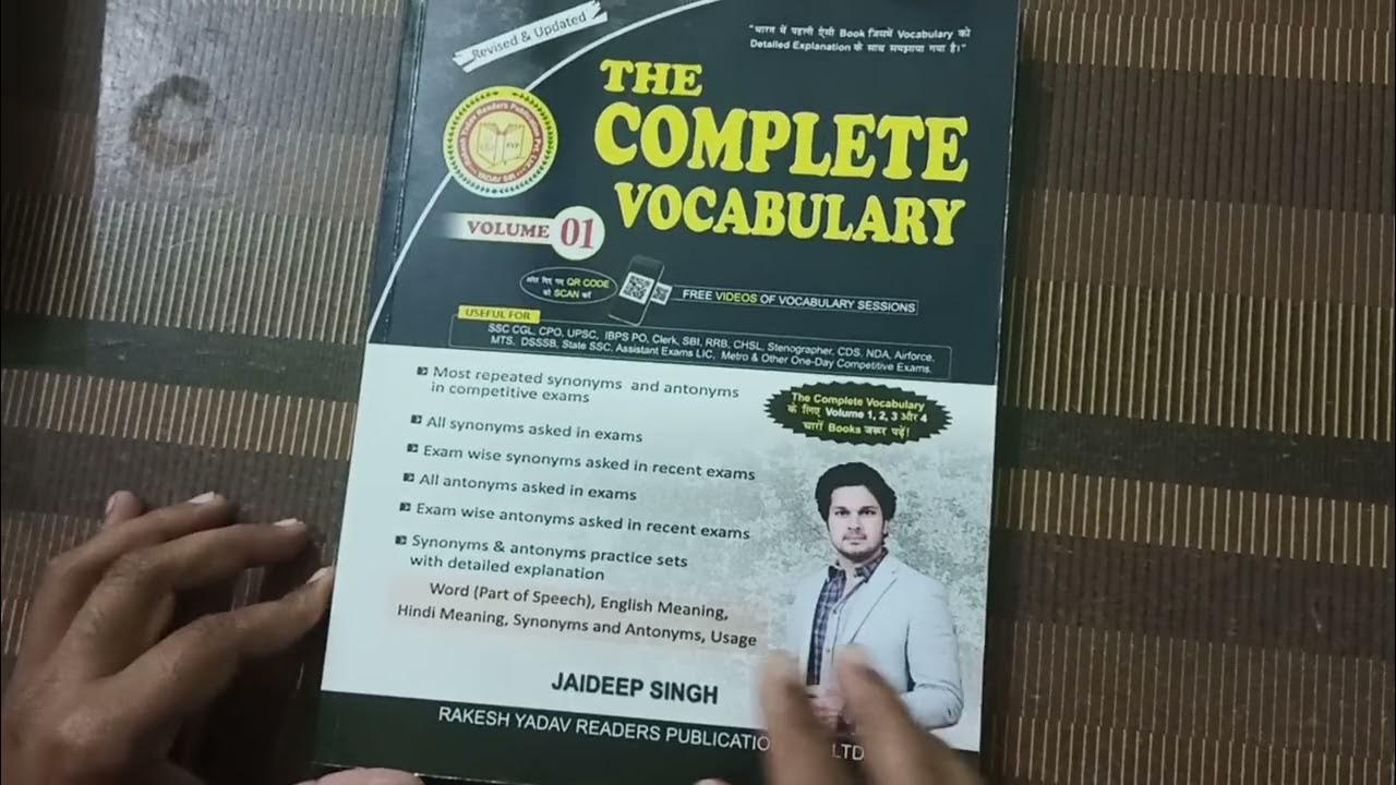 BEST VOCABULARY BOOK VOLUME 1 WRITTEN BY JAIDEEP SIR , SSC SSC 