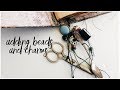 Nameless | Vintage Art Journal Series | Adding Beads And Charms