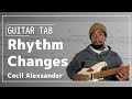 Cecil Alexsander's 300 BPM Solo on Rhythm Changes TAB Transcription