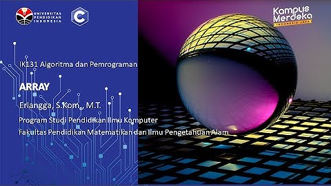 IK131 - Algoritma dan Pemrograman, Array