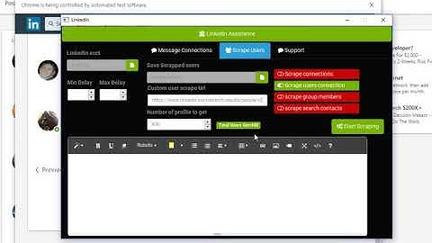 LinkedIn Bot Scraping Contacts
