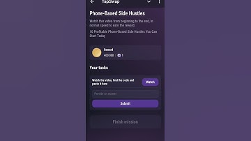 Phone Based Side Hustles Tapswap Video Code | TapSwap Video Code Today
