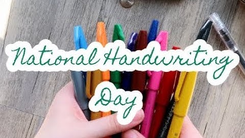 Happy National Handwriting Day!