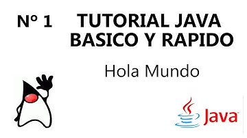 Tutorial java basico - Hola Mundo