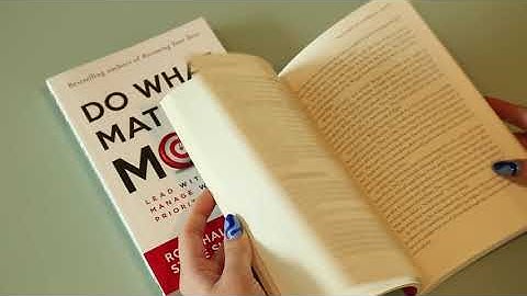Do What Matters Most - Flip Through The Book
