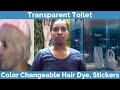 Transparent toilet and color changeable hair dye stickers  new technology  newstamilonline